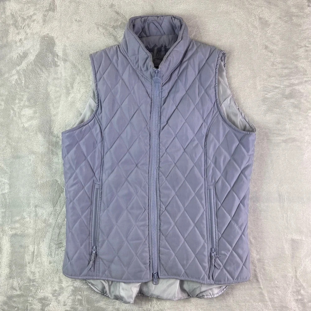 Outback Trading Company Puffer Vest‎ Women's Small Light Purple Outdoor Full Zip